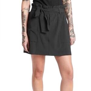 Athleta Womens Tie Waist Skyline II UPF 50 Lined Sporty Skort Black Size 6